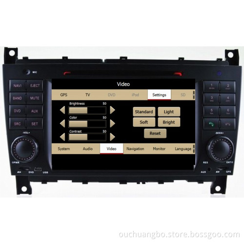 Ouchuangbo Car DVD Multimedia Radio for Benz C-Class W203 /Benz CLC GPS iPod USB